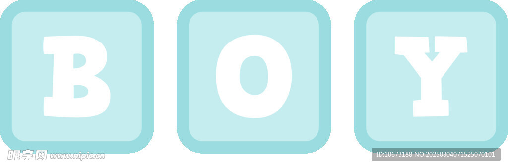 淺藍(lán)色字母