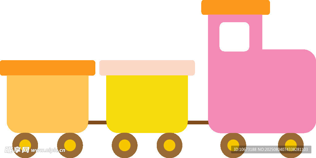 彩色卡通小火車