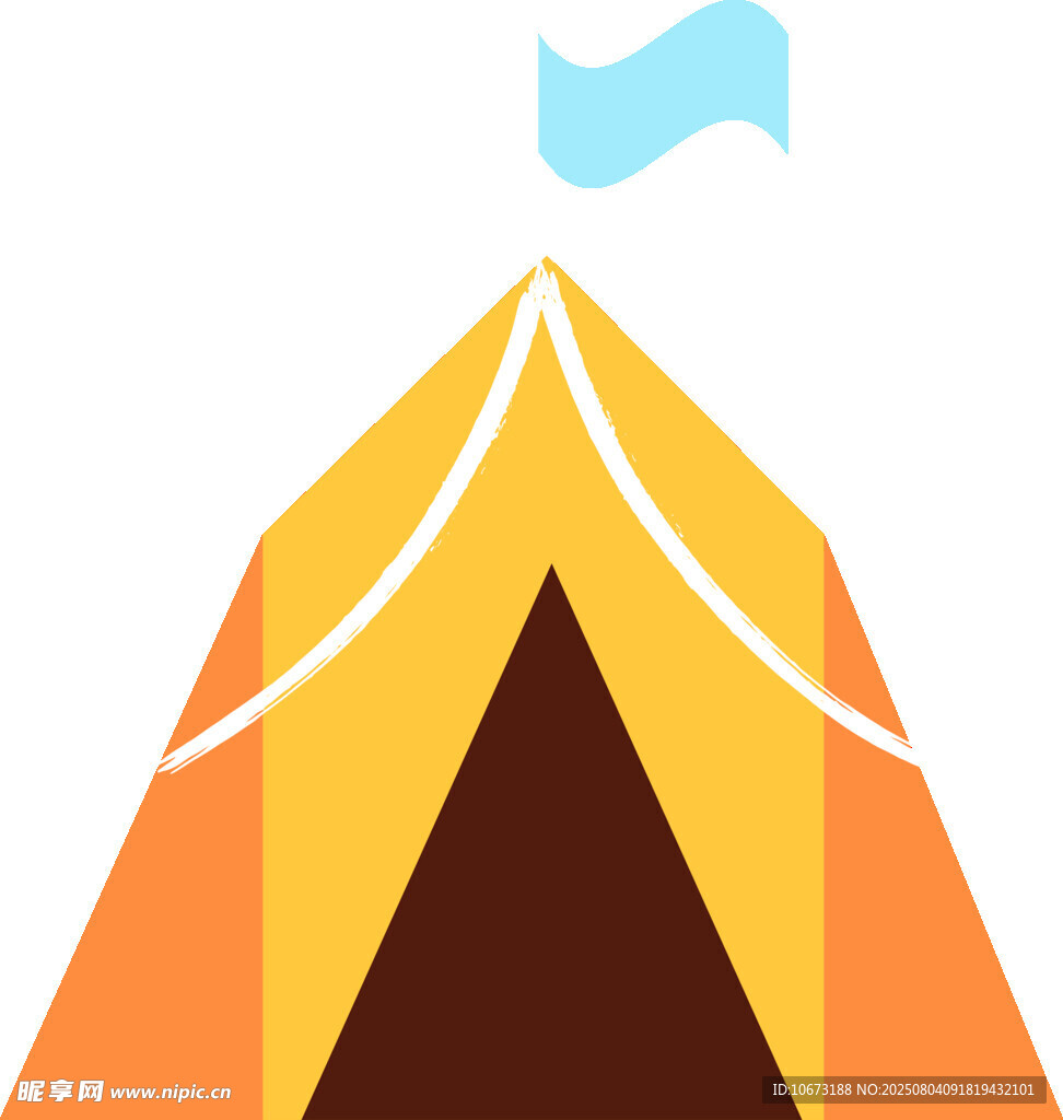彩色帳篷圖標(biāo)