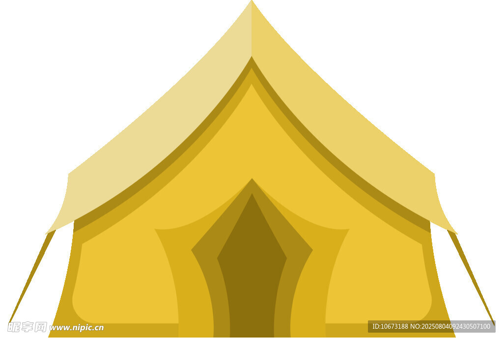 黃色帳篷圖標(biāo)