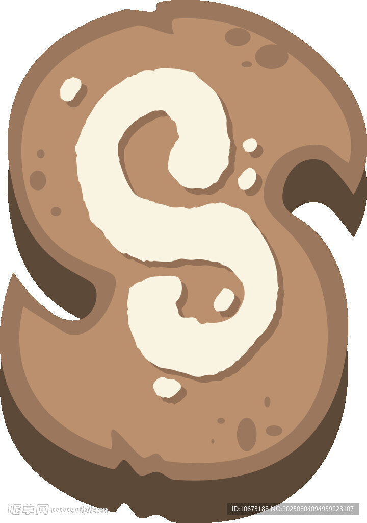 卡通風(fēng)格字母S圖標(biāo)