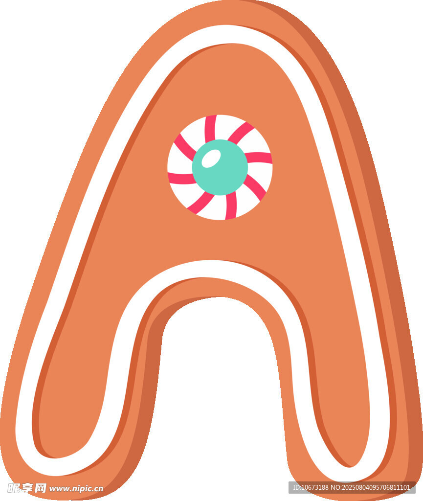 姜餅風(fēng)格字母A圖標(biāo)
