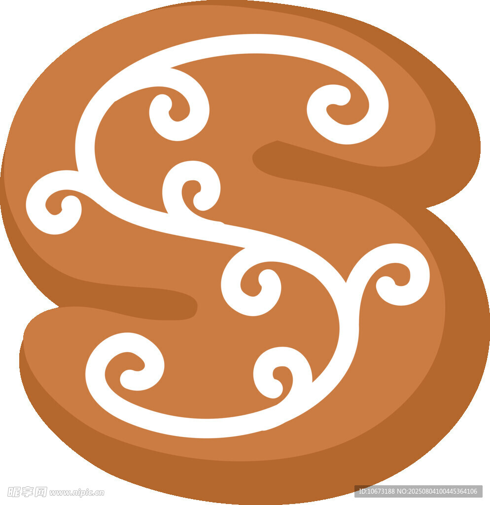 棕色花紋字母S圖標(biāo)