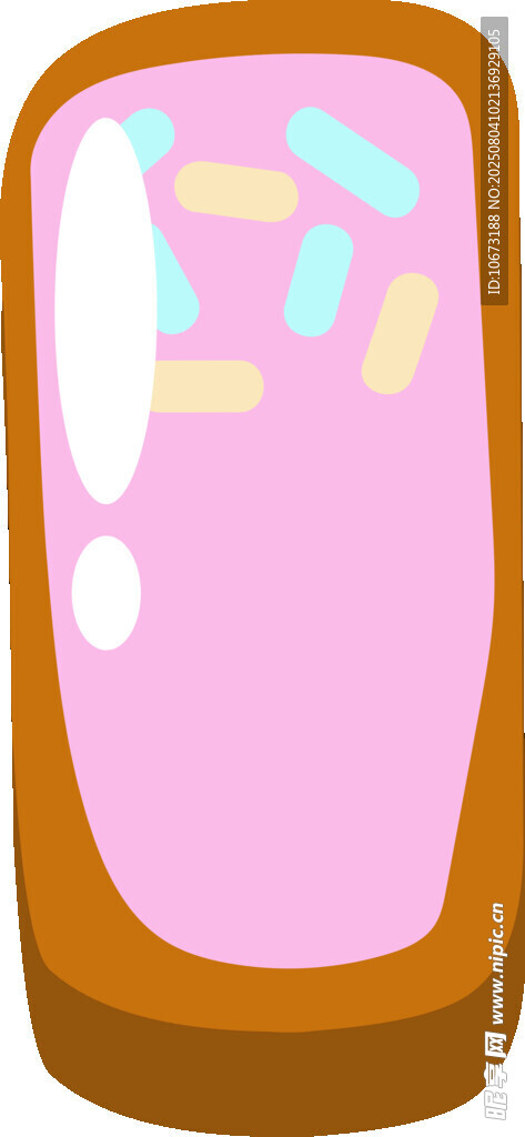 粉色夾心糕點