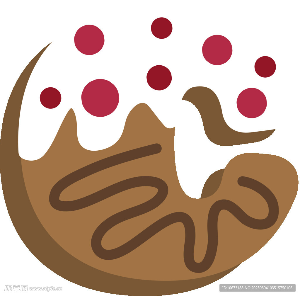 巧克力甜點(diǎn)插畫(huà)