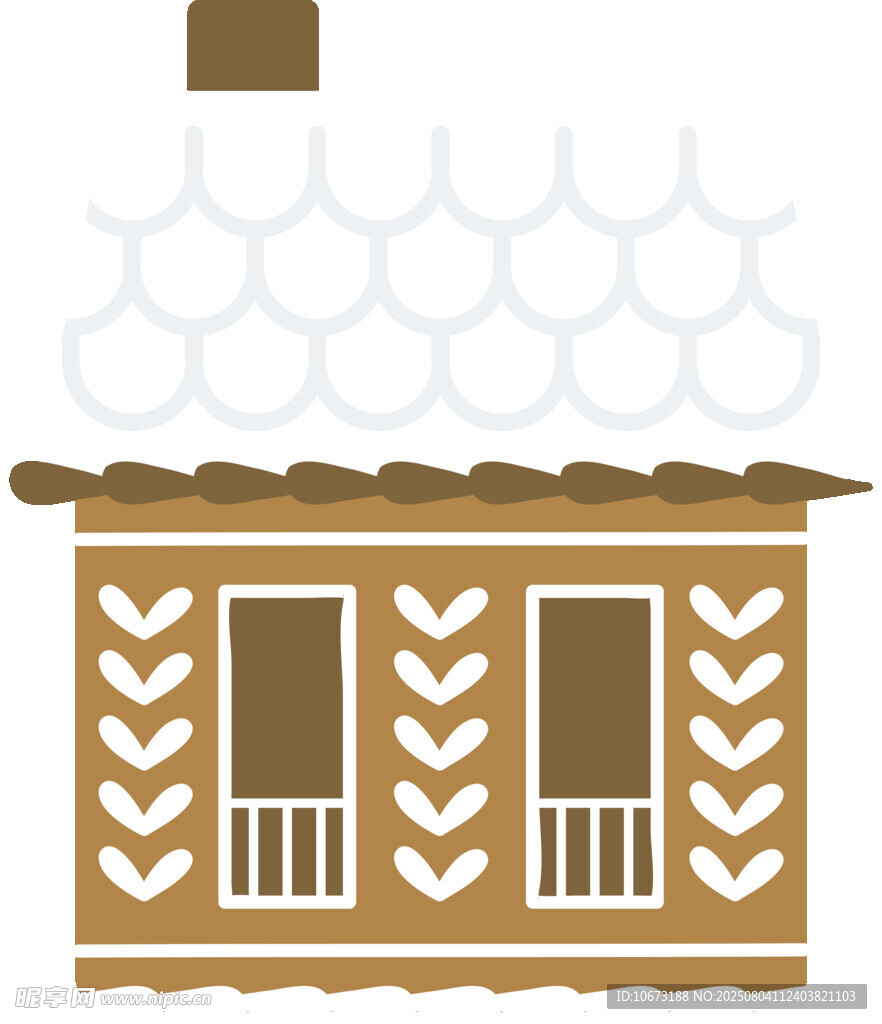 可愛(ài)小木屋插畫(huà)