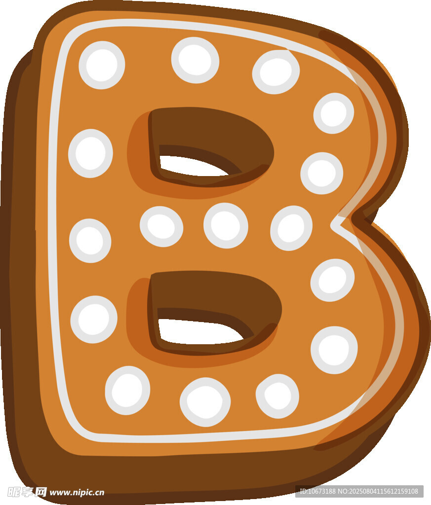 姜餅字母B