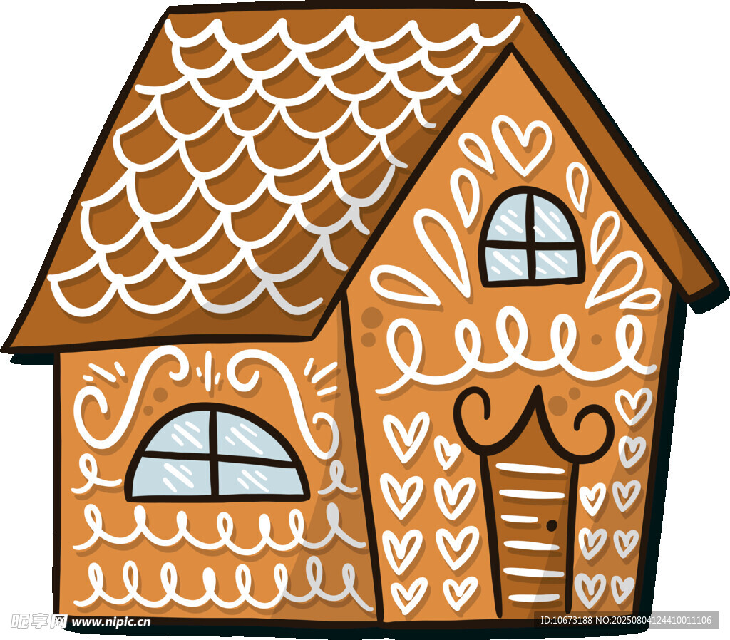 姜餅小屋插畫