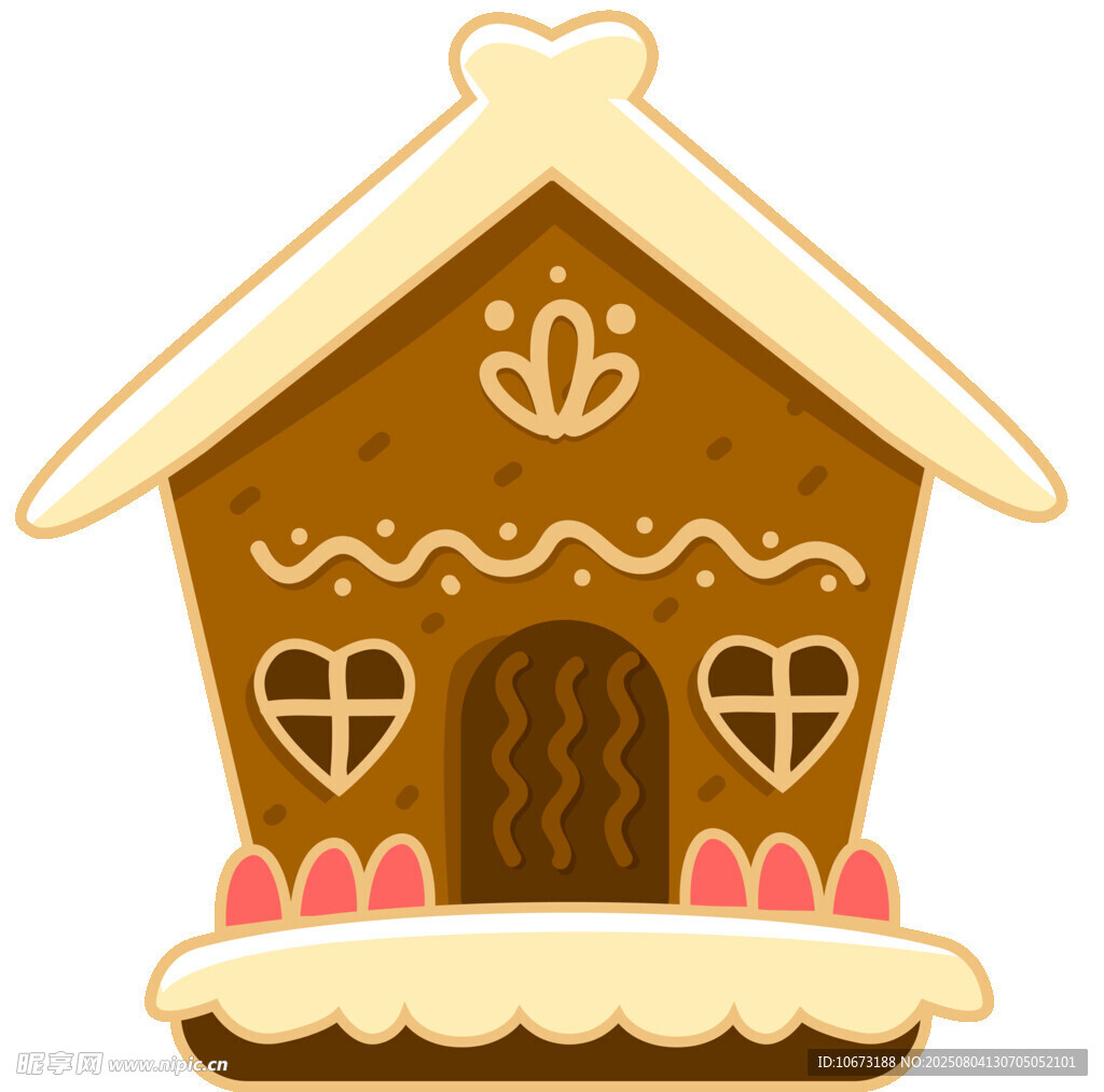 姜餅小屋造型甜點
