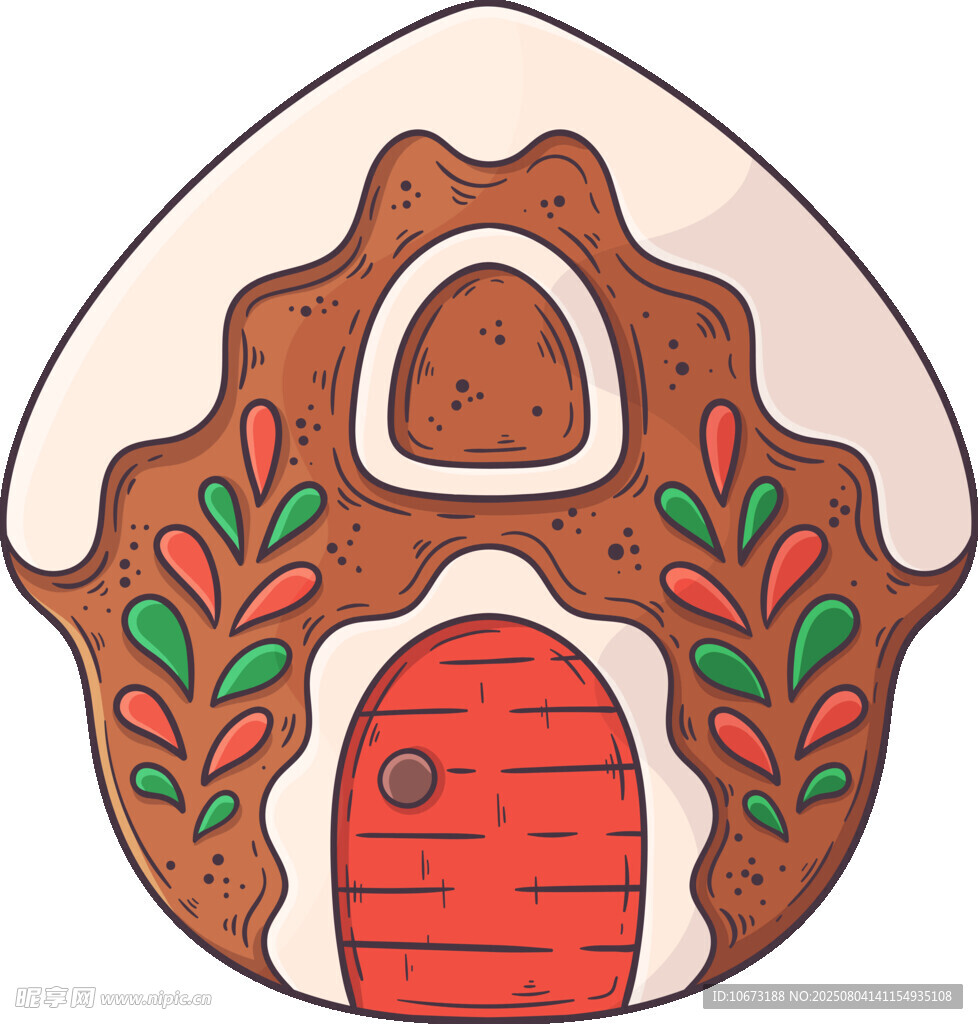 姜餅小屋插畫