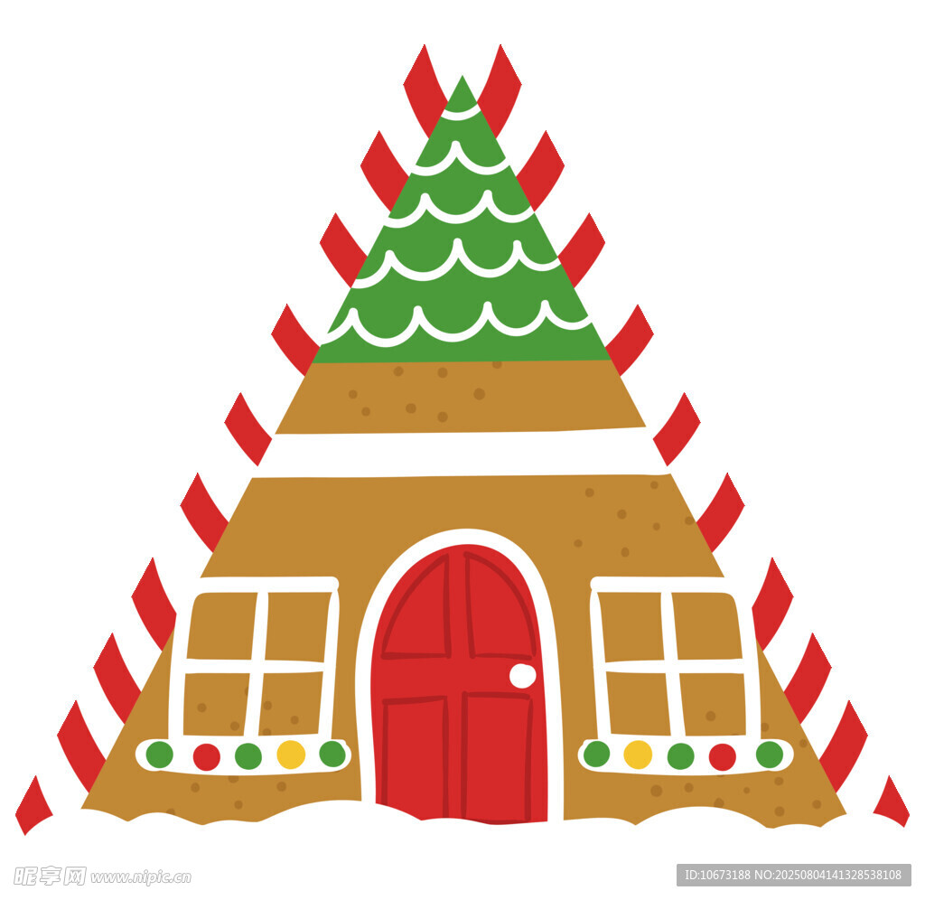 姜餅屋造型的圣誕樹小屋