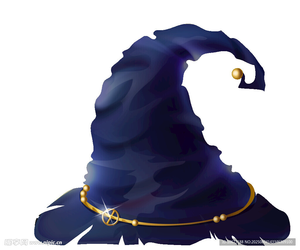 深藍色魔法巫師帽
