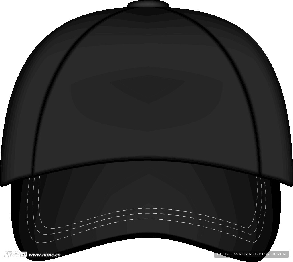 黑色棒球帽設(shè)計(jì)圖