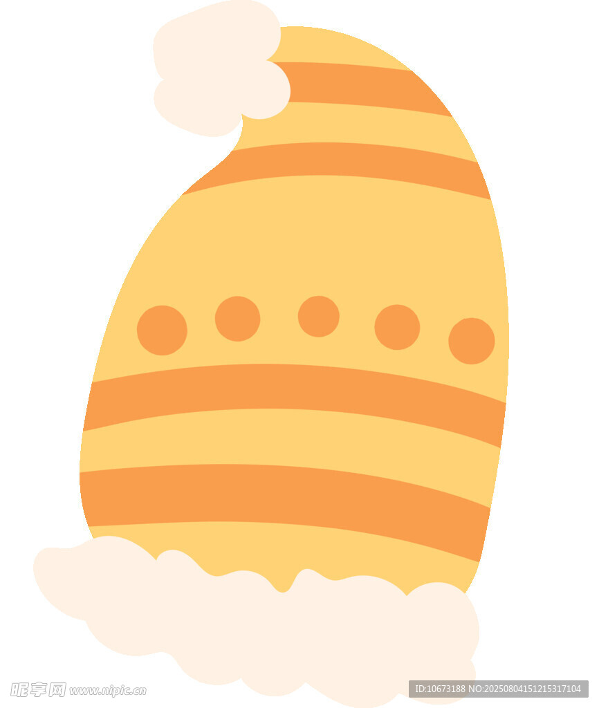 條紋圣誕帽插畫
