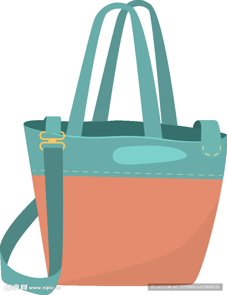 雙色手提包插畫(huà)