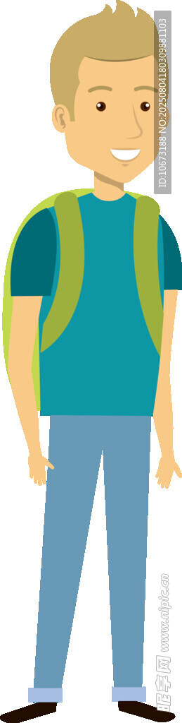 背著書(shū)包的少年