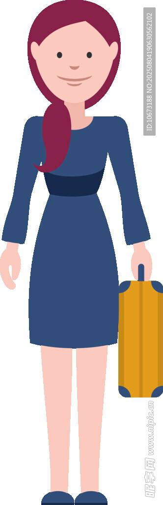 提行李箱的職業(yè)女性