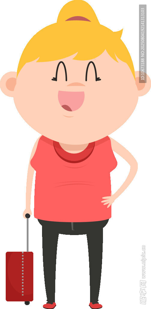 提包的開(kāi)心女士