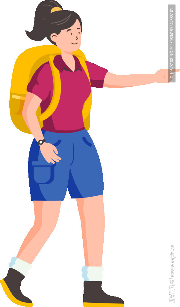 背包女孩指路