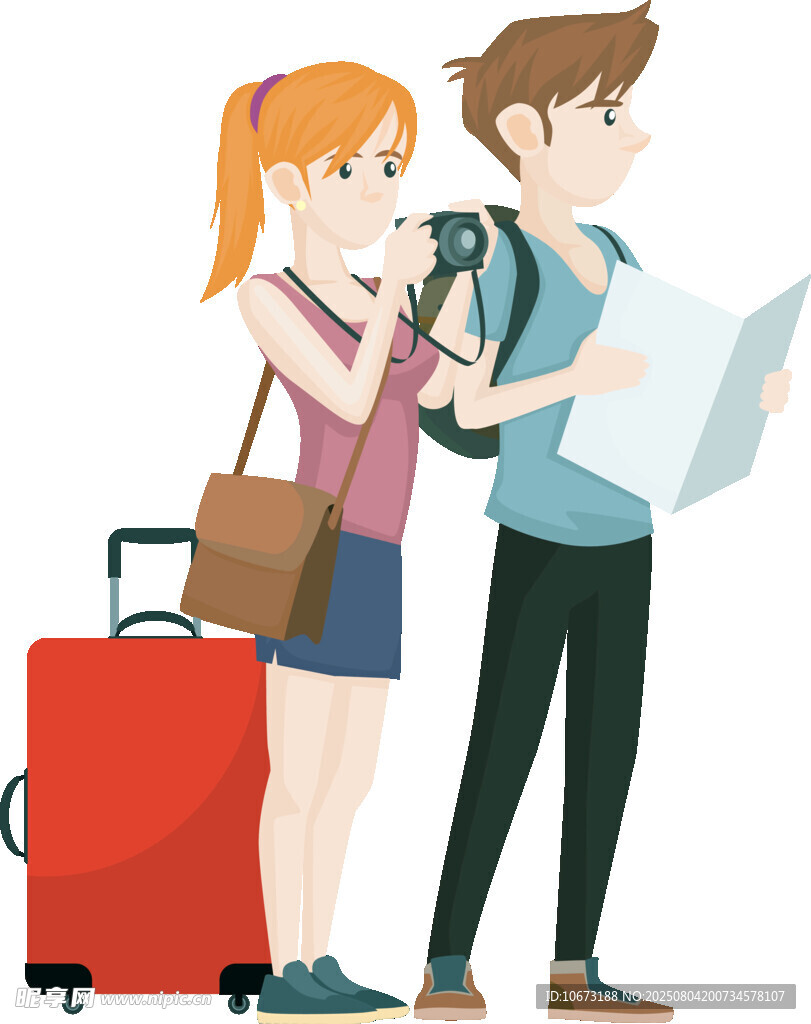 情侶旅行準(zhǔn)備中
