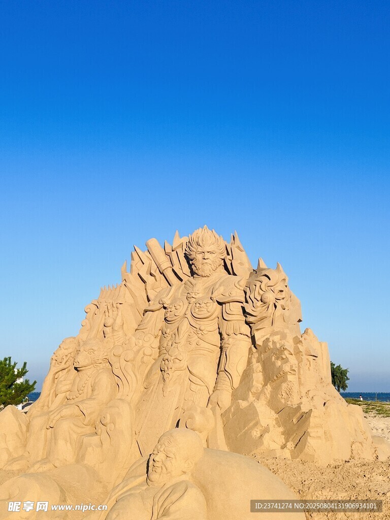 精美沙灘雕塑