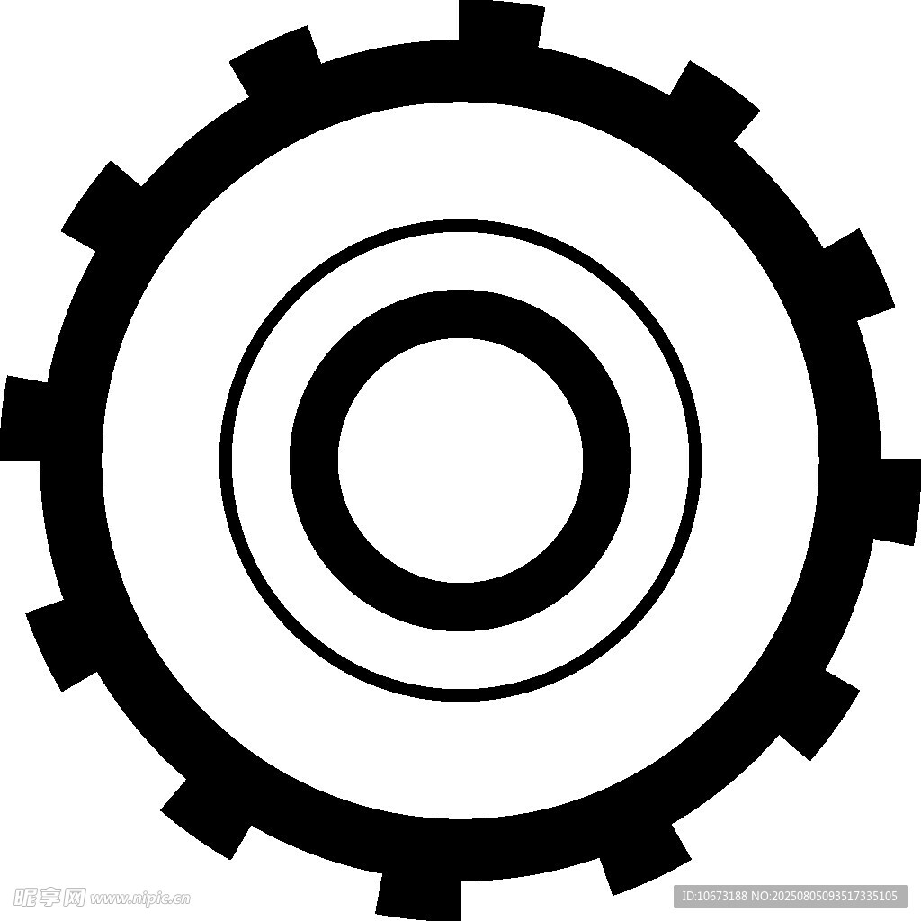 黑色齒輪圖標(biāo)