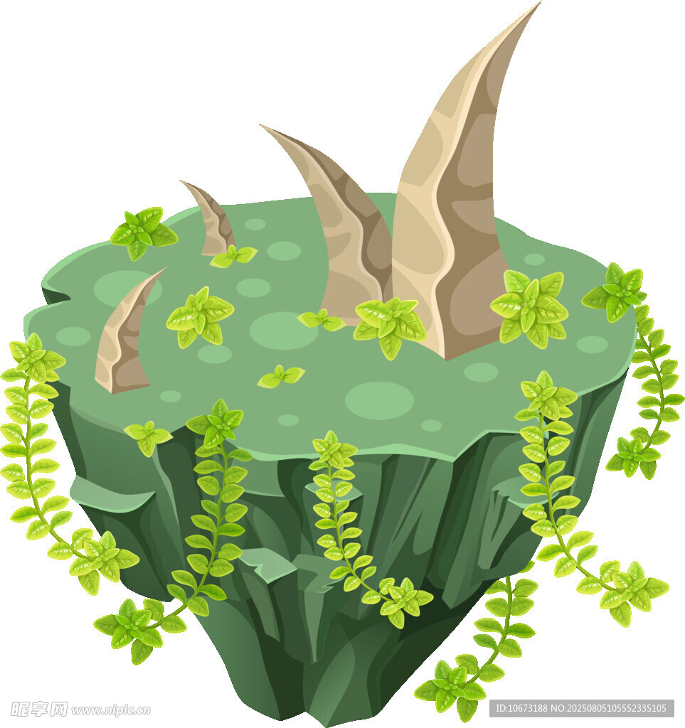懸浮綠島奇異植物景觀