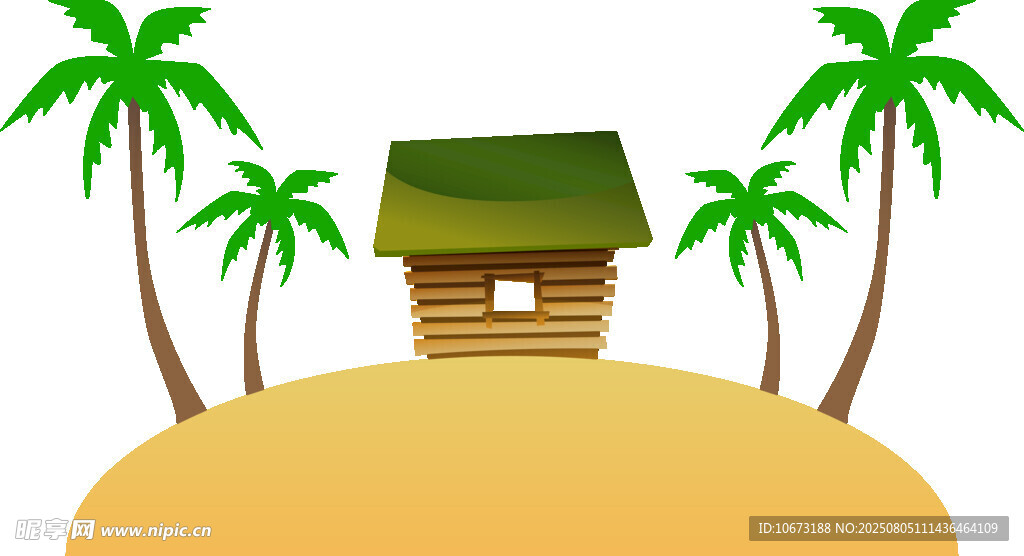 熱帶小島木屋風(fēng)光