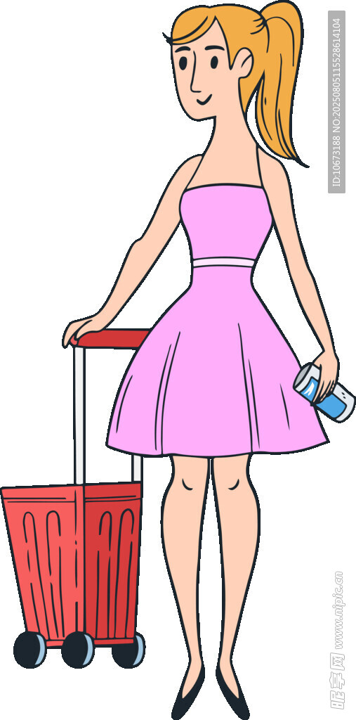 女子推購(gòu)物車(chē)準(zhǔn)備購(gòu)物