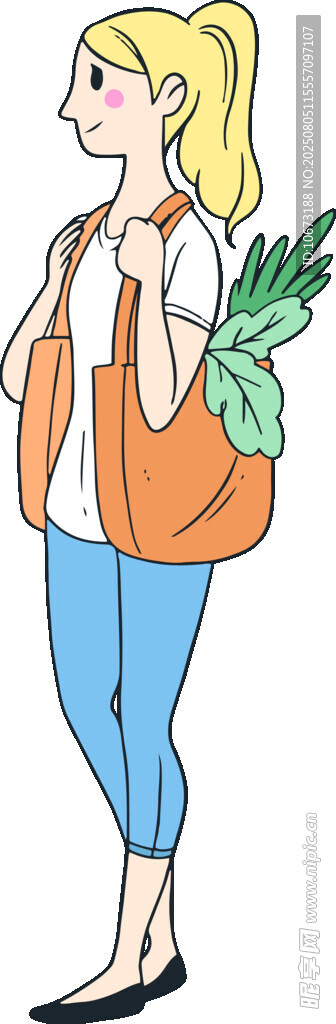 女子手提購(gòu)物袋滿載而歸