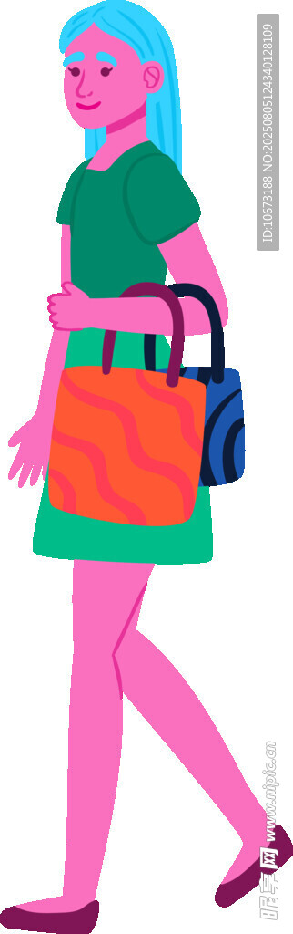 時尚女子手提包出行