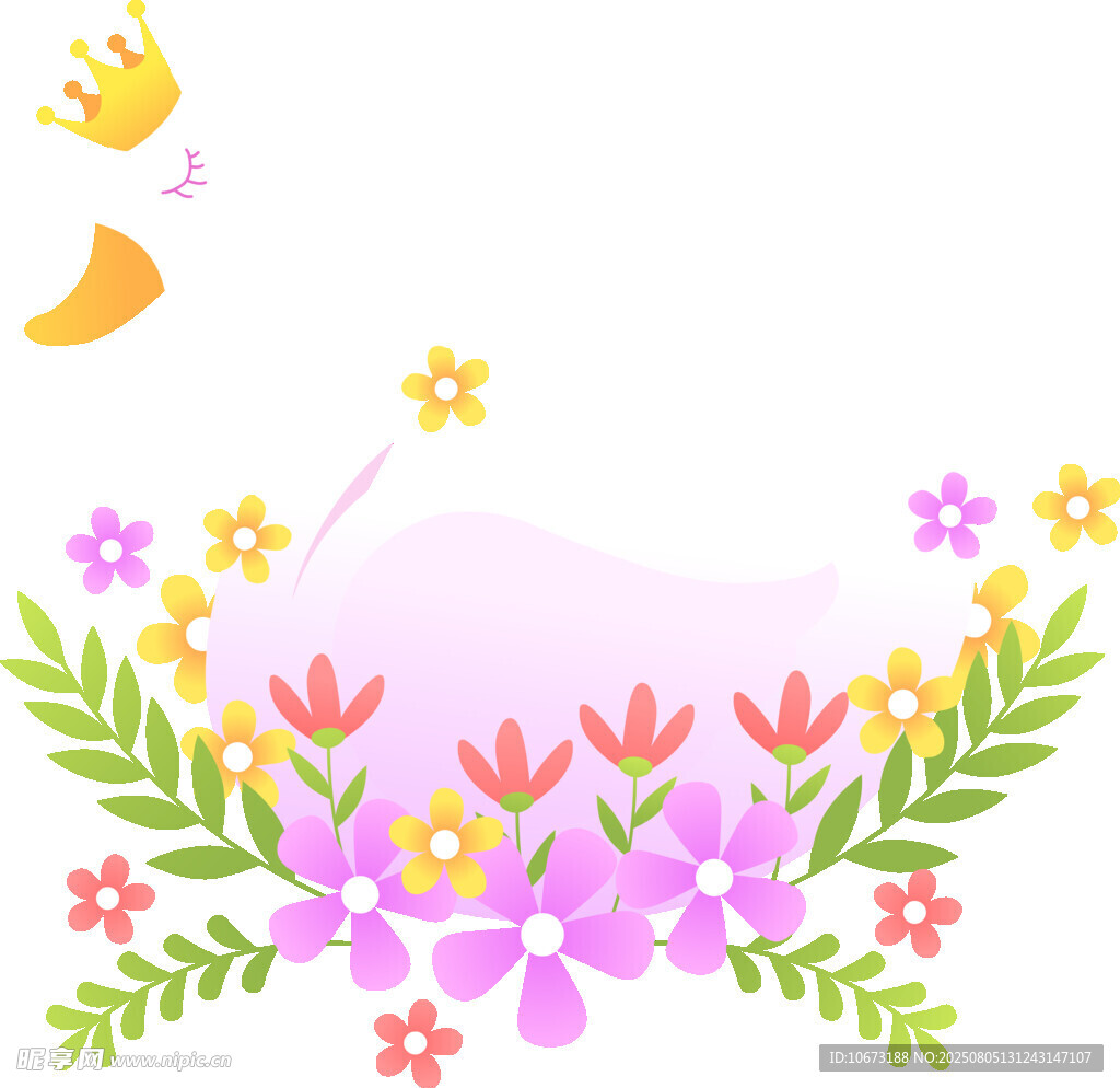 花卉飛鳥(niǎo)裝飾圖案