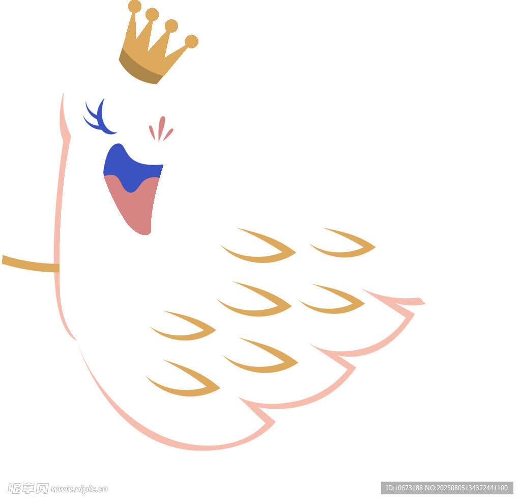 戴皇冠的夢(mèng)幻飛鳥(niǎo)