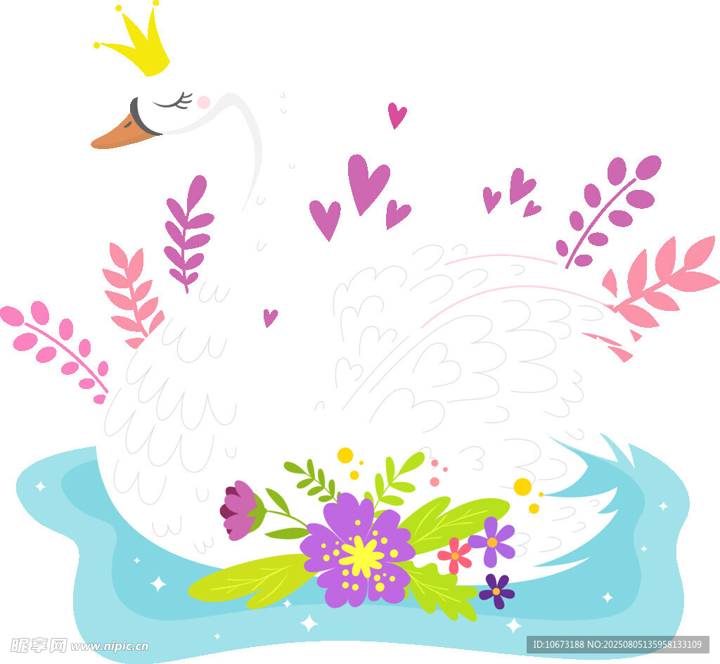 天鵝花環(huán)圖