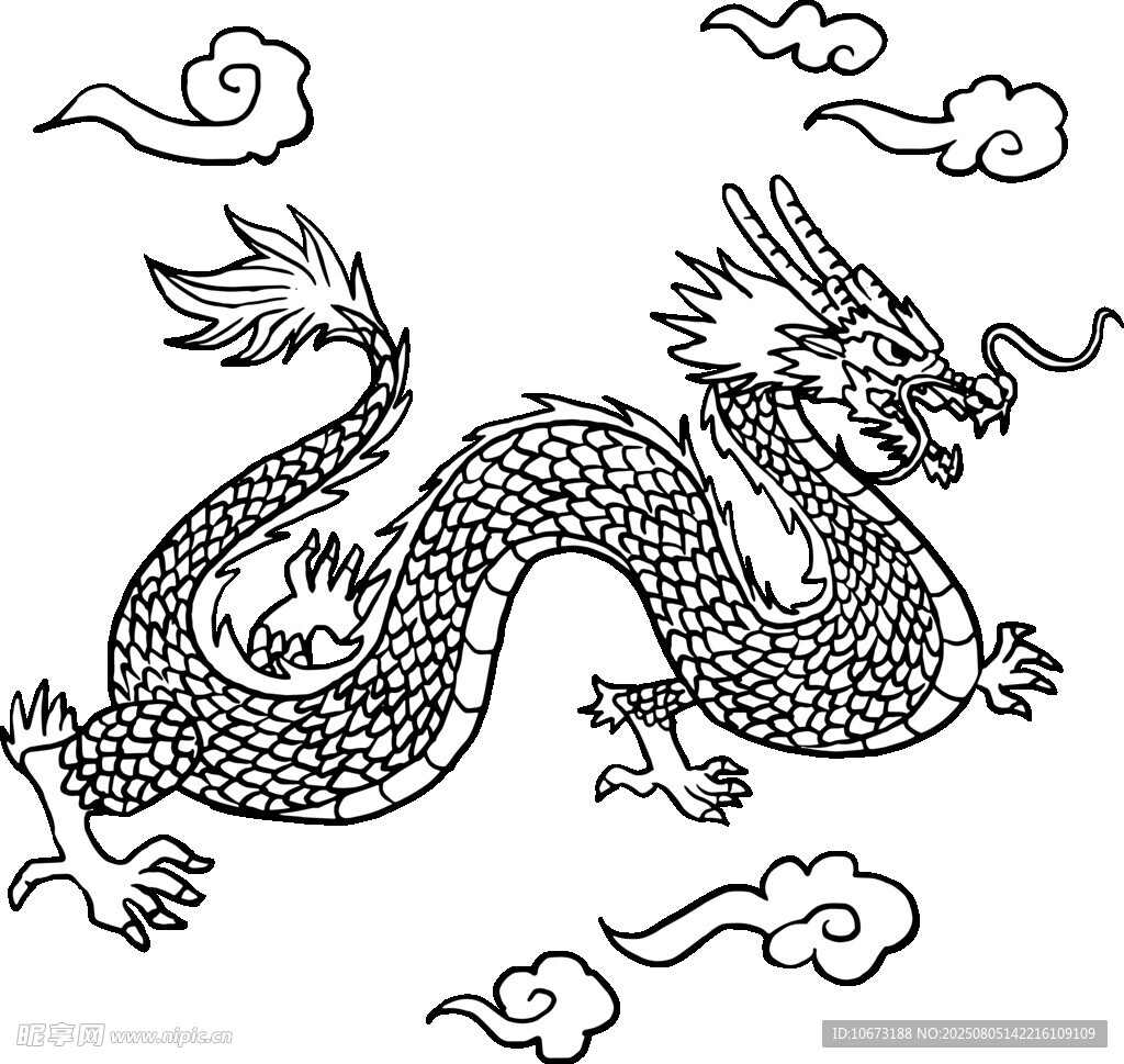 傳統(tǒng)中式龍紋圖案