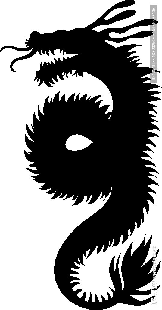 黑色龍形圖案