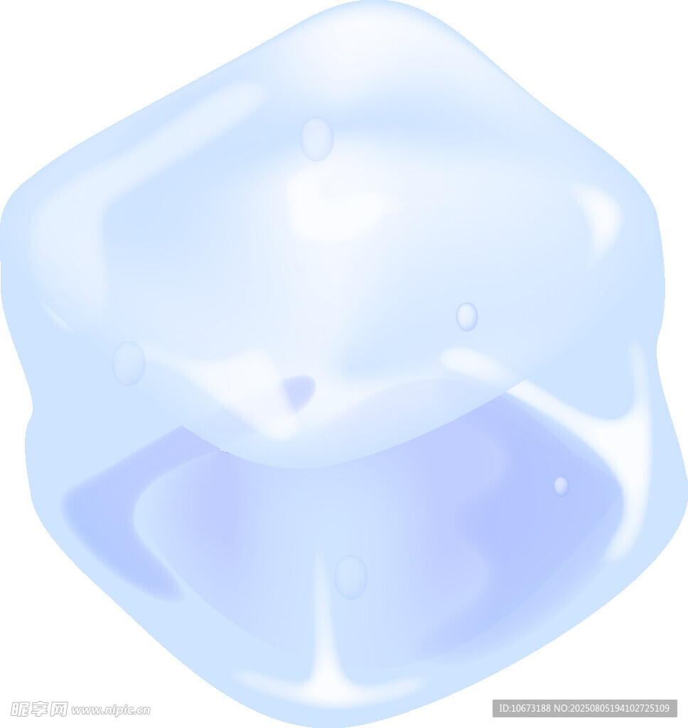 透明冰塊插畫