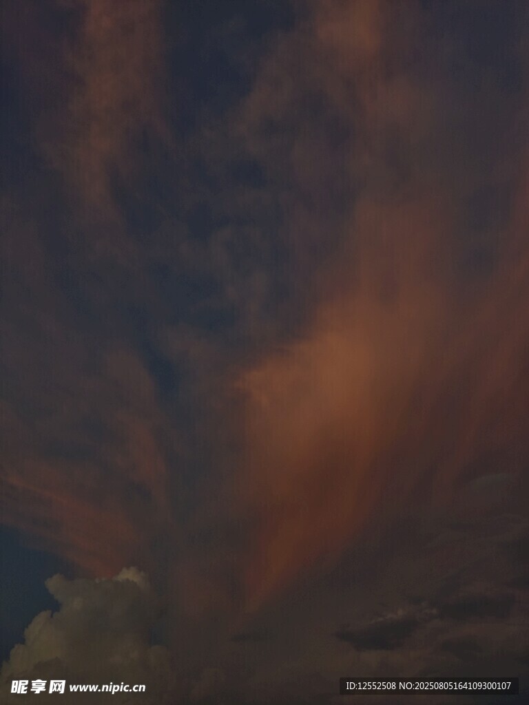 絢麗天空晚霞美景