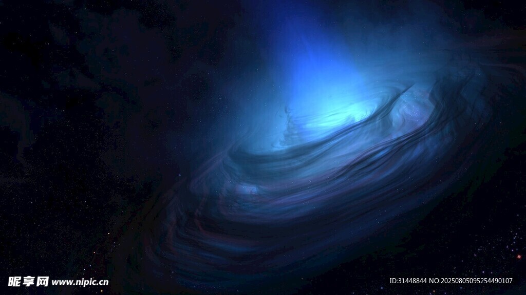 神秘藍色漩渦星系