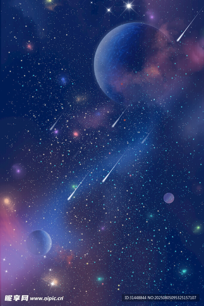 夢幻星空宇宙奇幻景象