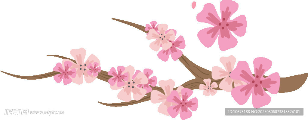 粉色櫻花枝