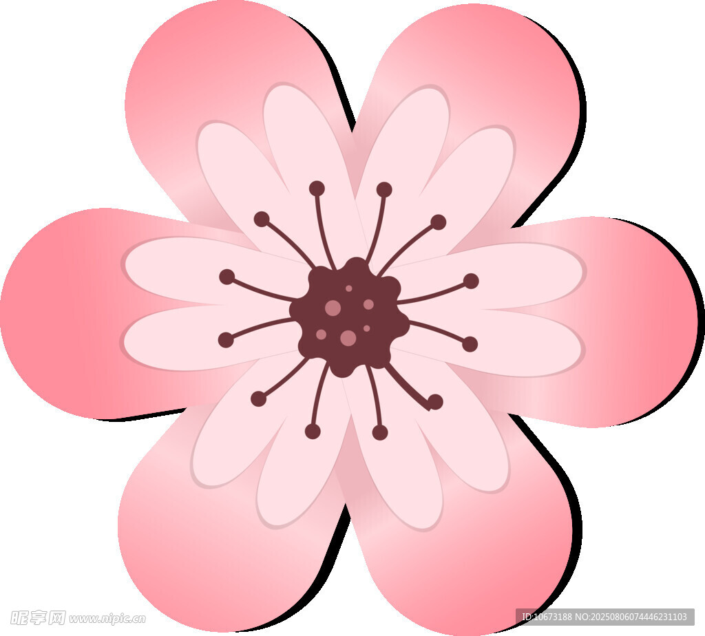 粉色花朵圖案