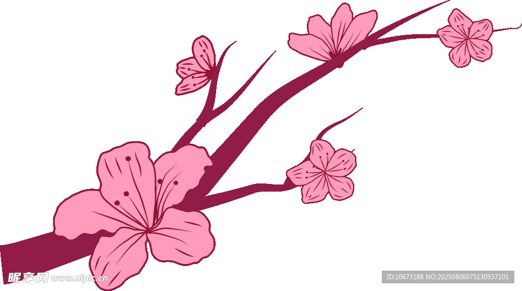 粉色櫻花枝