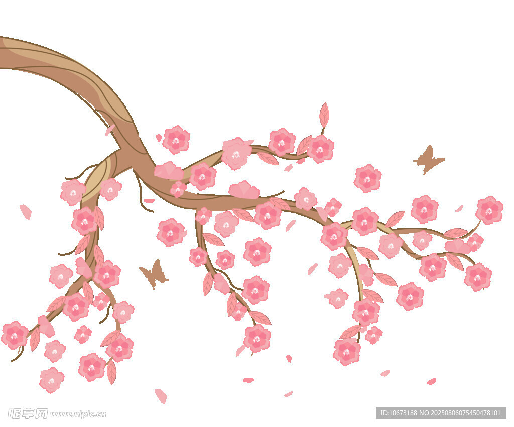 枝頭繁花綻