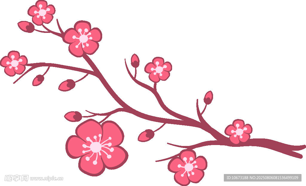 粉色櫻花枝