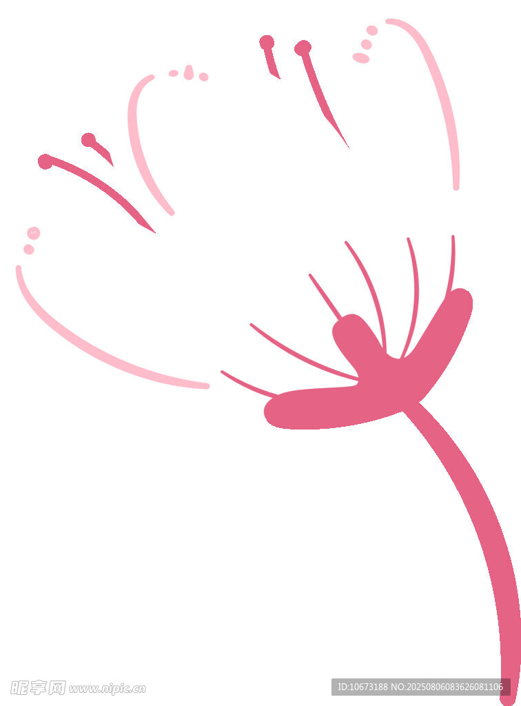 粉色簡(jiǎn)約花朵圖案