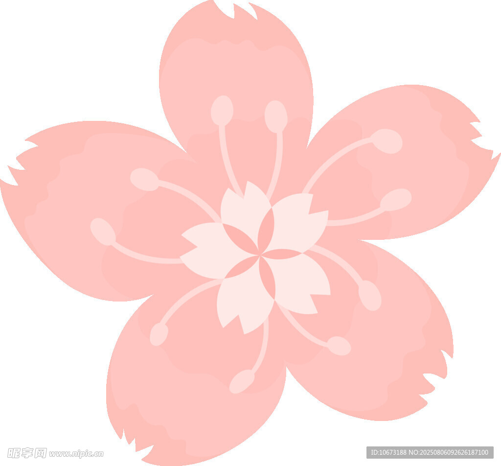 粉色櫻花圖案