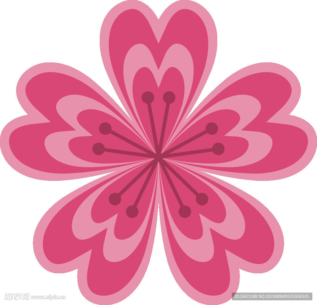 粉色花朵圖案