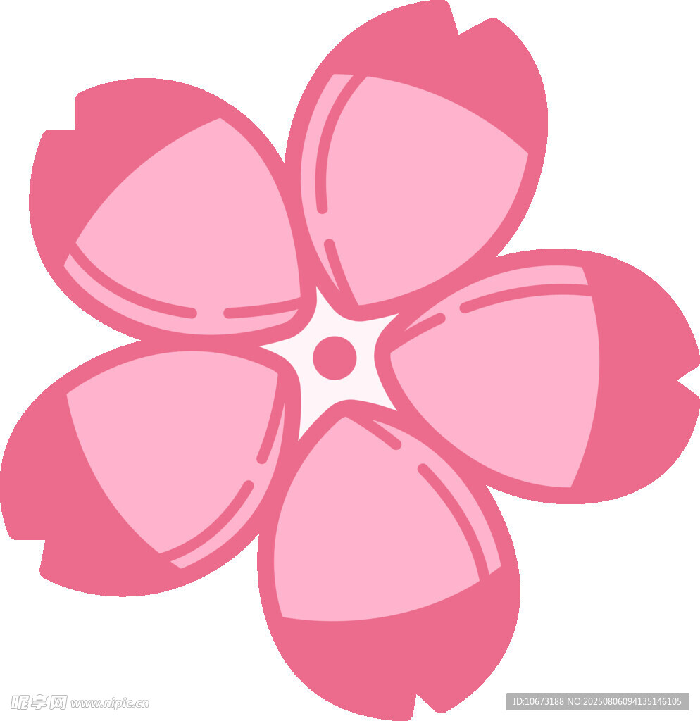 粉色簡(jiǎn)約花朵圖案