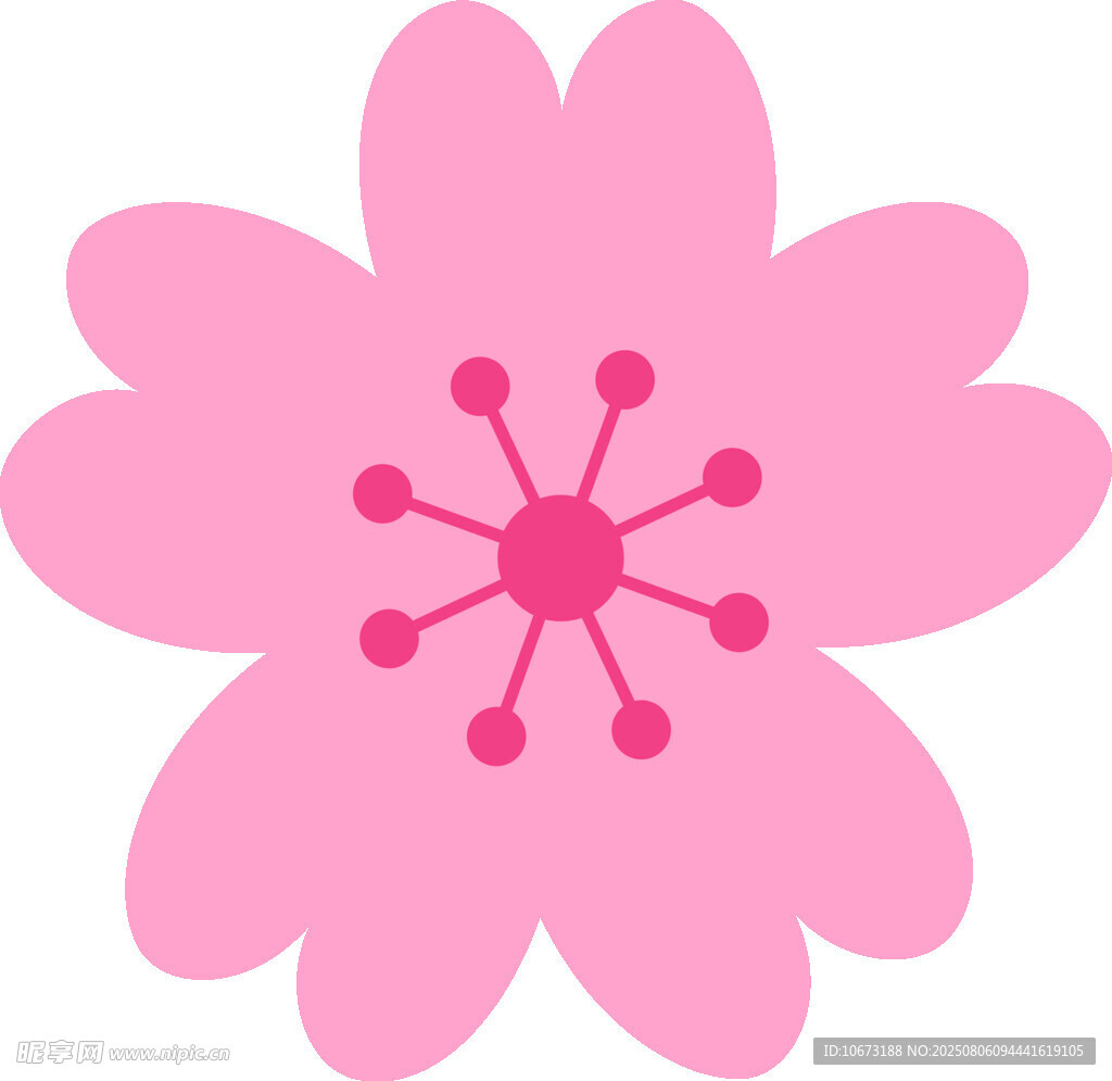 粉色簡(jiǎn)約櫻花圖案